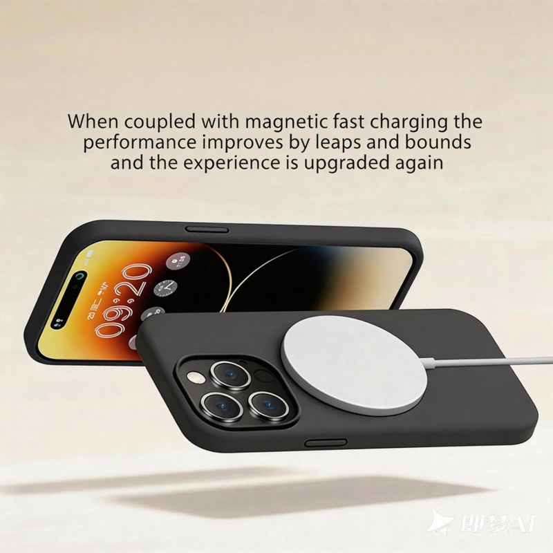 حافظة فاخرة للشحن اللاسلكي متو - مراجعة Liquid Silicone Magnetic Phone Case وسعره