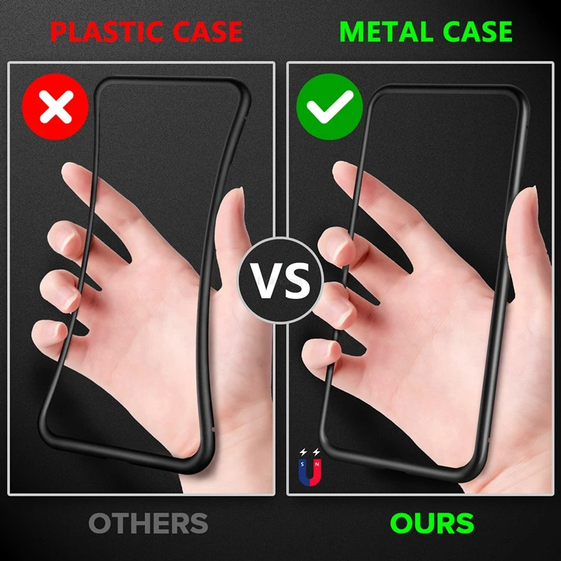 حافظة معدنية للخصوصية من الزجا - مراجعة Anti Spy Privacy Glass Case وسعره