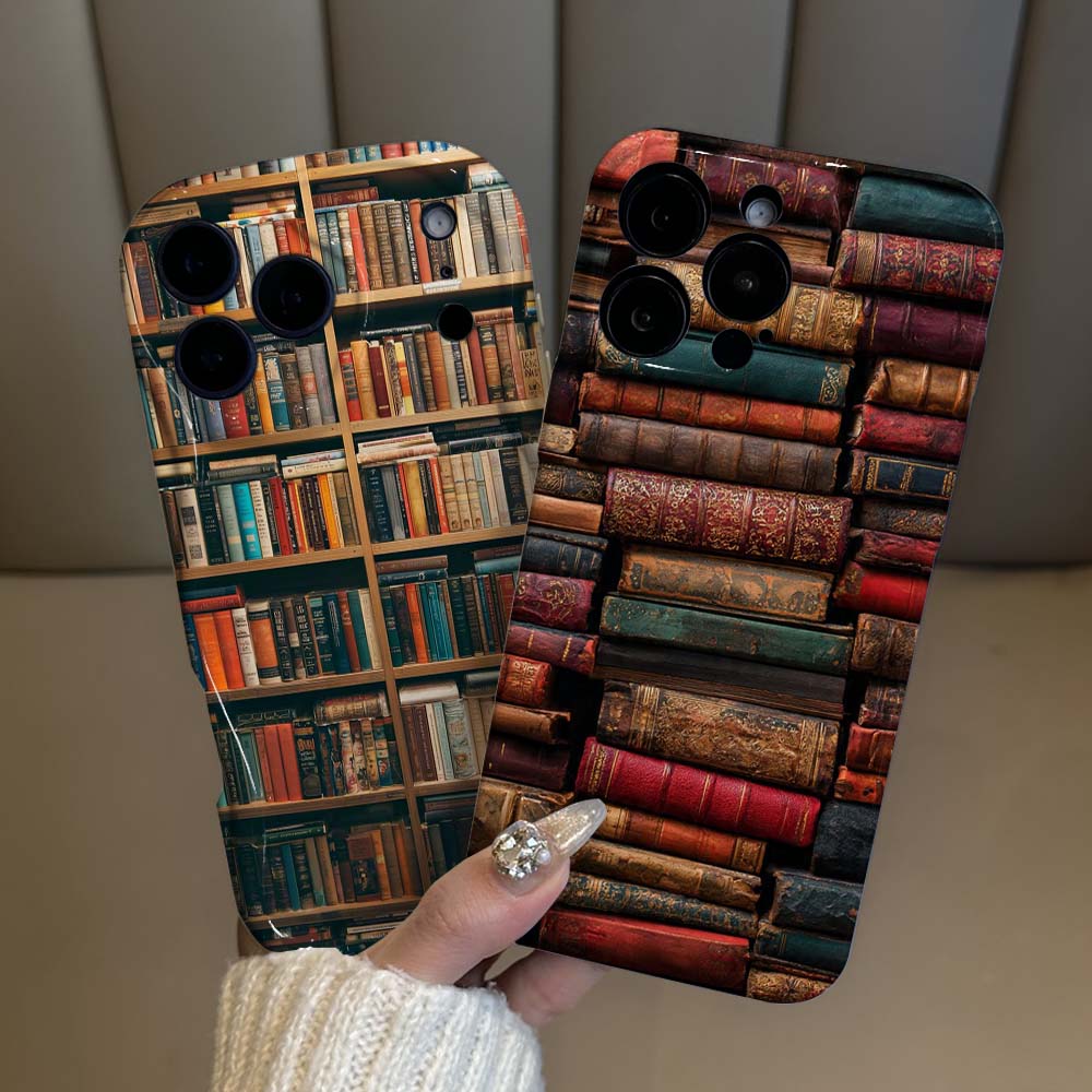 غطاء هاتف بنمط كومة كتب عتيق ل - مراجعة Vintage Floral Pattern Soft Case وسعره