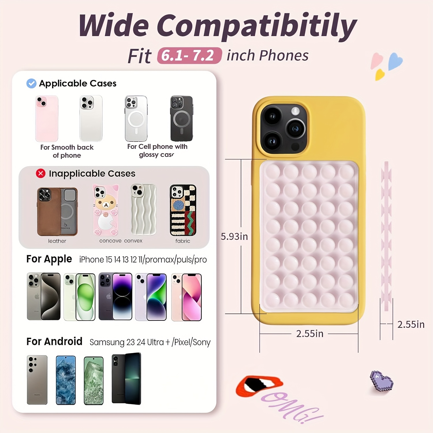 قطعتان من حامل الهاتف السيليكو - مراجعة Phone Stands وسعره