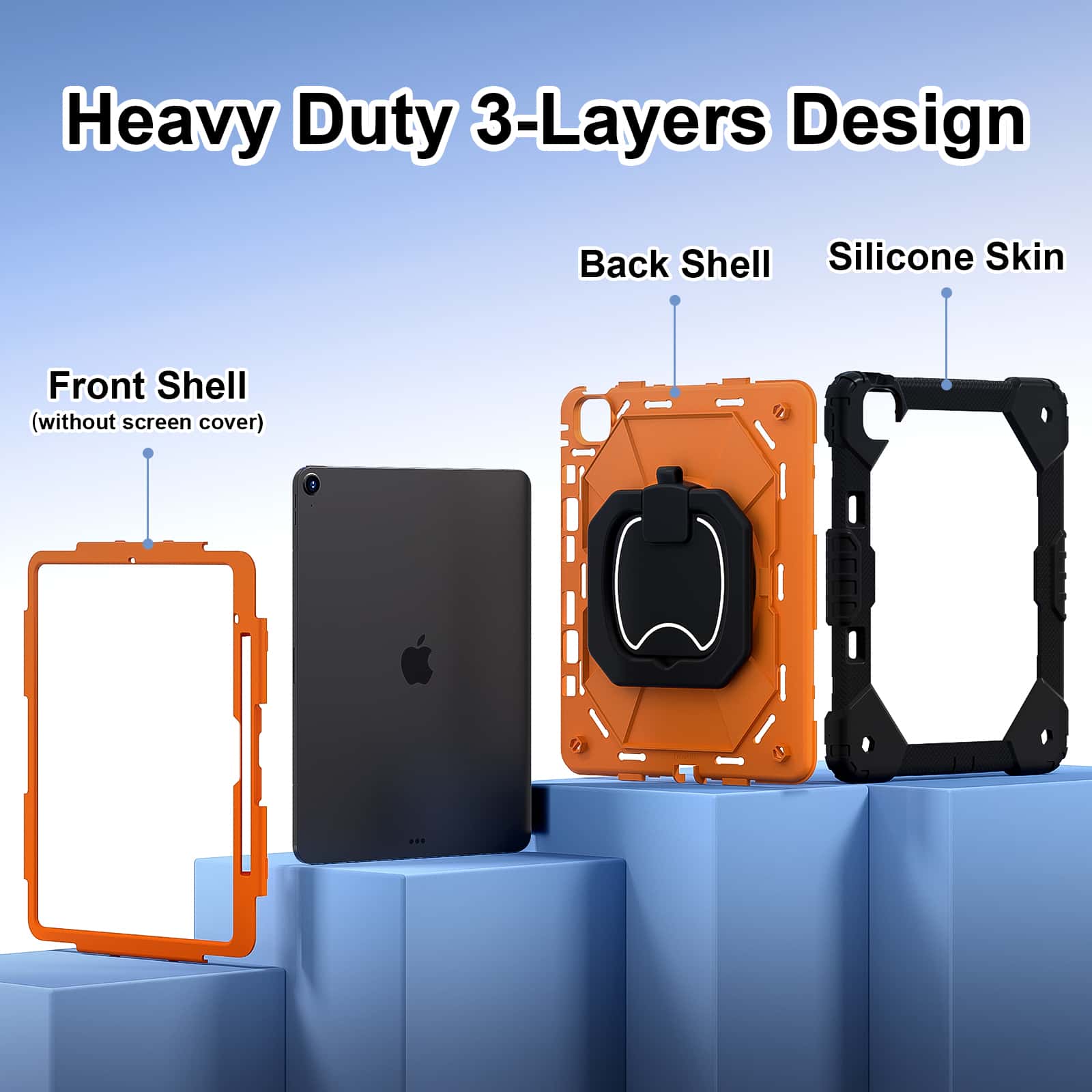 غطاء حماية لجهاز آيباد برو 13  - مراجعة Heavy Duty 360 Full Body Protective Case وسعره