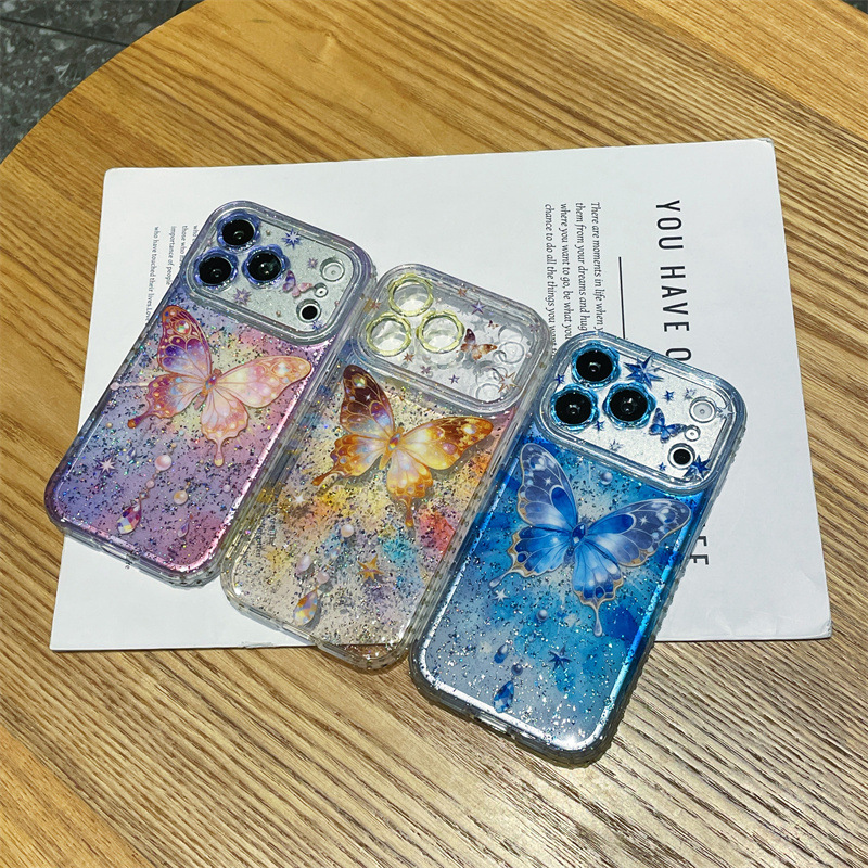 غطاء هاتف فاخر مزخرف بالترتر ا - مراجعة Clear Shockproof Bumper Case وسعره