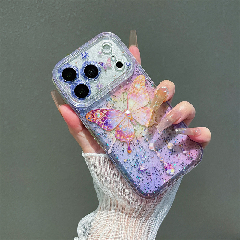 غطاء هاتف فاخر مزخرف بالترتر ا - مراجعة Clear Shockproof Bumper Case وسعره