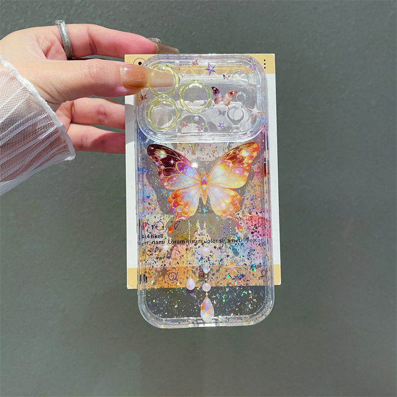 غطاء هاتف فاخر مزخرف بالترتر ا - مراجعة Clear Shockproof Bumper Case وسعره