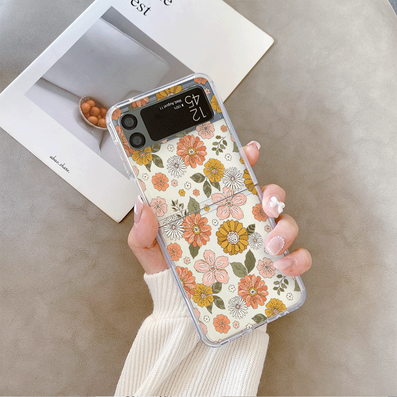 حافظة لهاتف سامسونج جالاكسي Z  - مراجعة Vintage Floral Pattern Soft Case وسعره