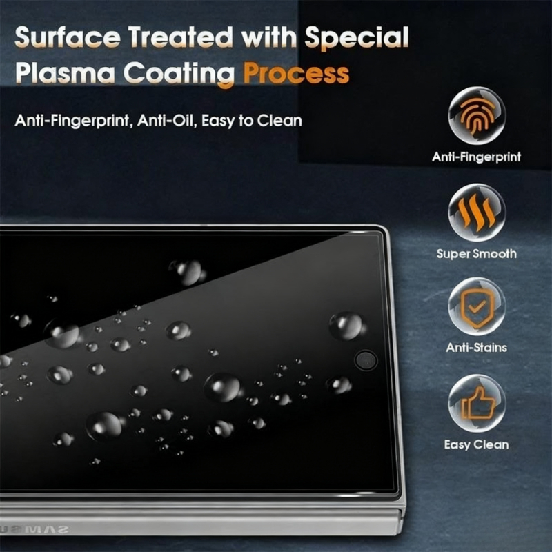 4 قطعة زجاج الخصوصية لهاتف سام - مراجعة Anti Spy Privacy Glass Case وسعره
