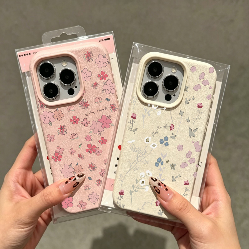 غطاء هاتف بنمط زهور عتيق لآيفو - مراجعة Vintage Floral Pattern Soft Case وسعره
